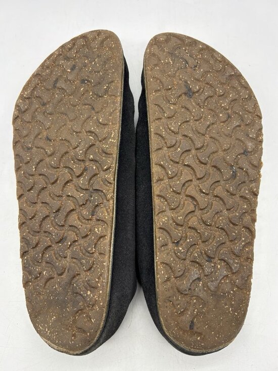 Birkenstock Zermatt Premium Suede Leather Clog Shoes Men\'s size 12 EU 45 Black